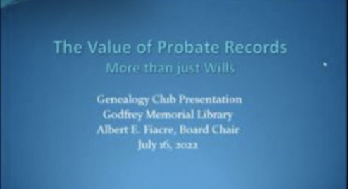 Probate Records — July 2022, Al Fiacre